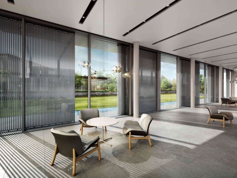 やわらぎ|採光と遮光を外部で調整できる全開放ルーバー折戸